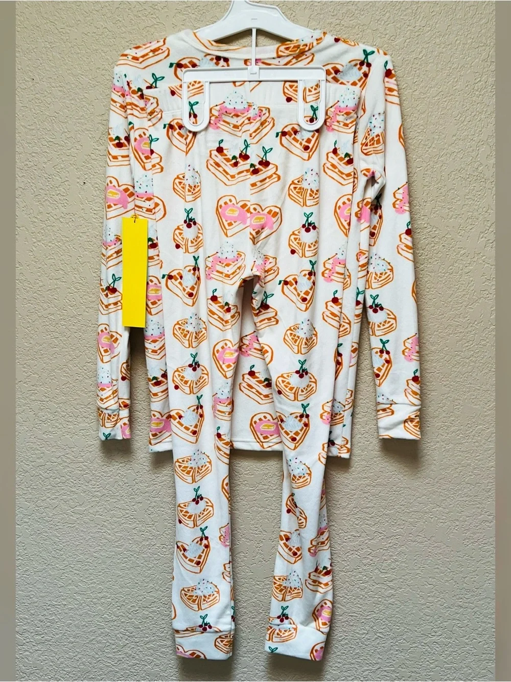 Cat & Jack Girl Waffles Print Design Pajamas Set Size-14